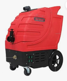 Professional Monsoon Portable Carpet Extractor being used for high-end residential rug cleaning in Boston area